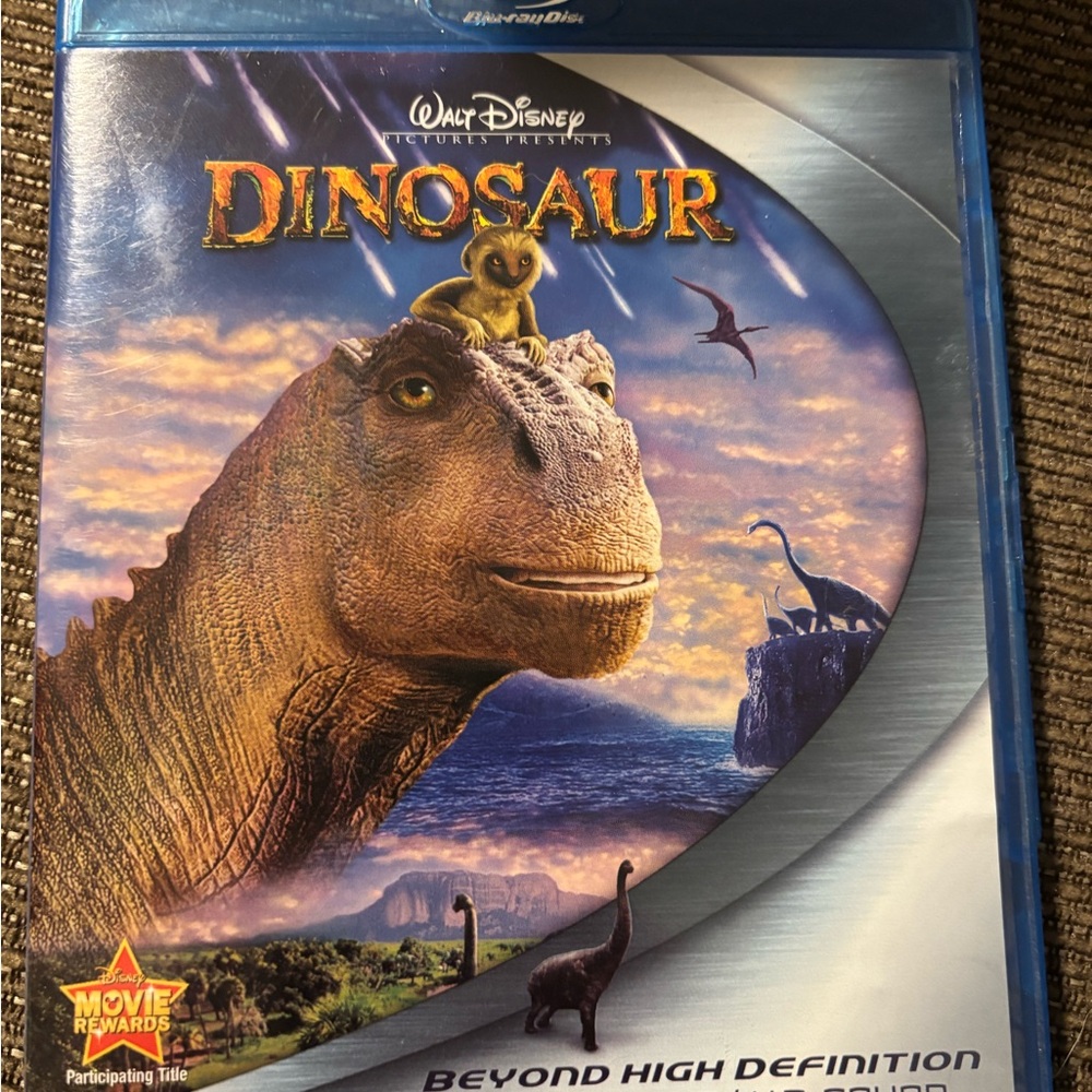 Walt Disney Dinosaur Blu-ray — Blue & Purple Cover Art